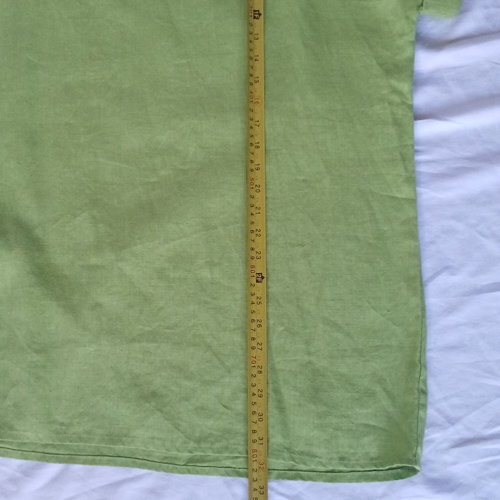 Crown Linen Designs Womens Tunic Green Small/Medium 100% Linen. - Picture 9 of 13